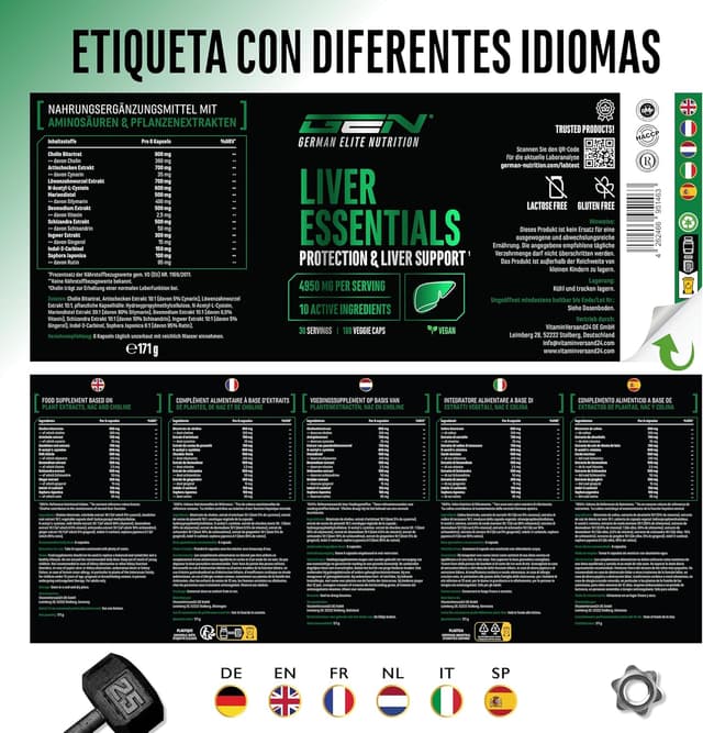 Thumbnail 6 de Liver Essentials complejo hepático 180 cápsulas