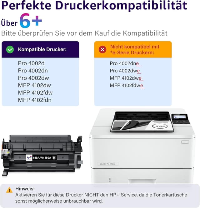 Detalle 2 de ONLYU 149A W1490A Toner für HP 2.900 Seiten