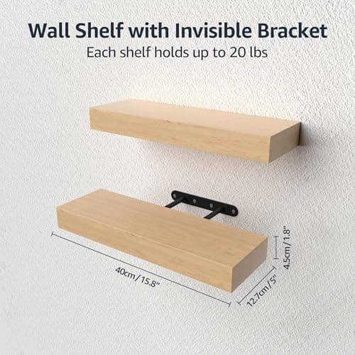 Detalle 2 de Amazon Basics Estantes flotantes 40,13 cm