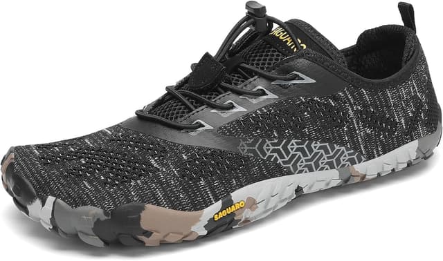 Detalle de SAGUARO Unisex Barfußschuhe – leichte, atmungsaktive Zero-Drop Fitness-/Trail-Schuhe mit breiter Zehenbox