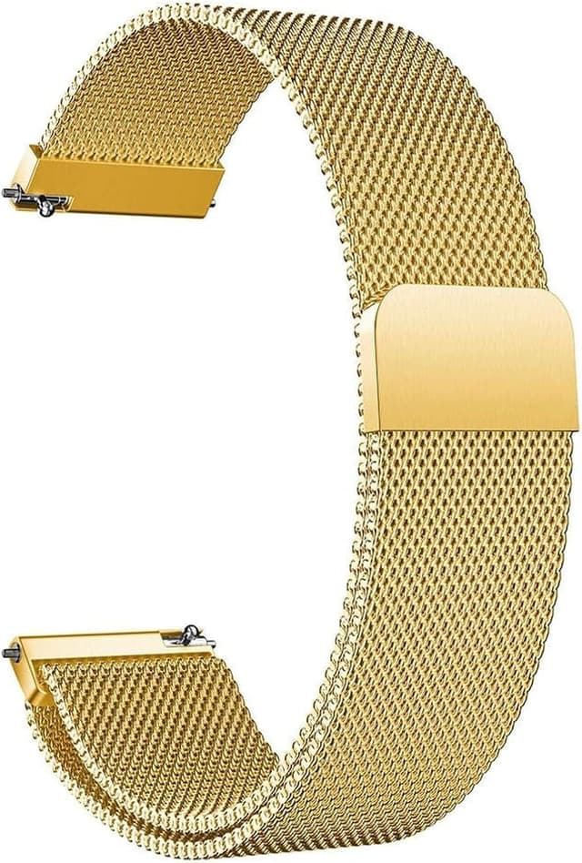 Detalle de LYYLTX Edelstahl Mesh Uhrenarmband mit Magnetverschluss – Schnellverschluss-Ersatzband für Smartwatch