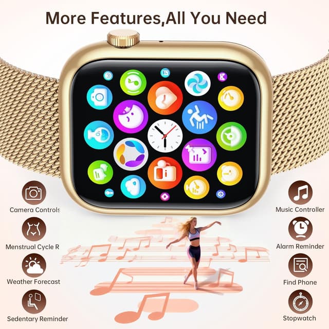 Thumbnail 5 de Women Smartwatch Fitness Tracker for Lady