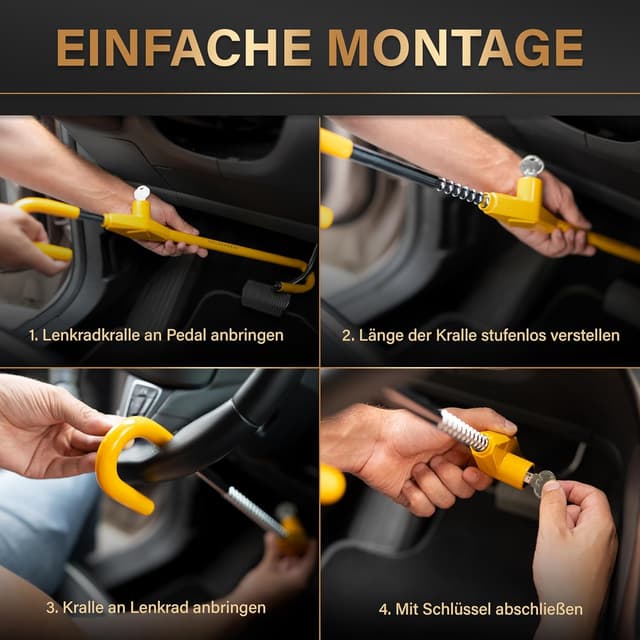 Thumbnail 5 de HELDENWERK Universal Lenkradkralle 80 cm