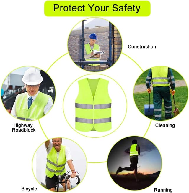 Detalle 2 de BUZIFU reflective safety vest 5 cm