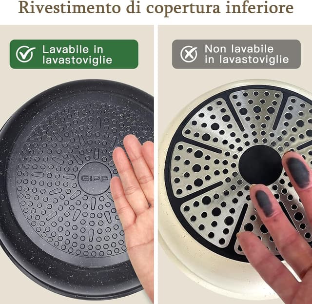 Detalle 2 de Set pentole e padelle antiaderente 15 pezzi