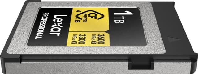 Detalle 1 de Lexar Professional GOLD 4.0 CFexpress Type B 1TB – schnelle Speicherkarte für Foto & 4K/8K