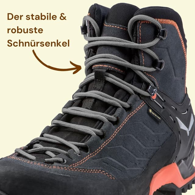 Detalle de Mount Swiss runde Schuhbänder (ø 4,5 mm) – reißfestes Polyester für Trekking-, Arbeits- und Wanderschuhe
