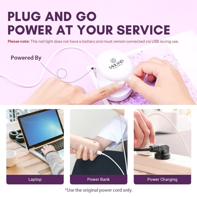 Thumbnail 6 de Saviland Mini UV Lampe 16W für Nägel