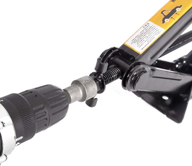 Detalle 2 de LEADSTAND 2-ton scissor jack with drill conversion head (labour-saving design)