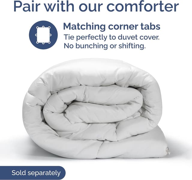 Thumbnail 6 de Blue Stripes 3 Twin/Twin XL Duvet Cover (68" x 90") with Zipper Closure and Corner Ties