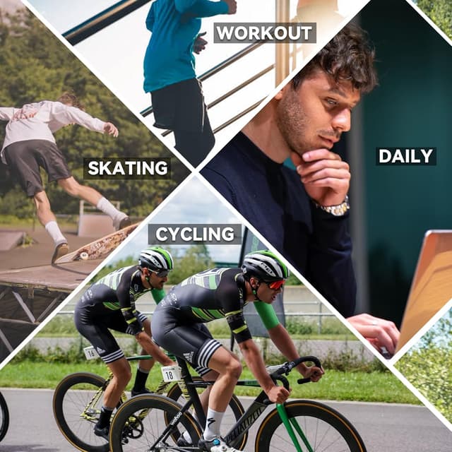 Thumbnail 6 de AMZSPORT chemise de compression homme à manches courtes – couche de base à séchage rapide