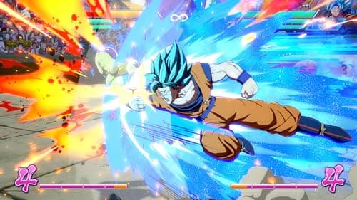 Detalle 2 de Dragon Ball FighterZ de Bandai Namco: combates 3 vs 3 con estilo anime y modo online