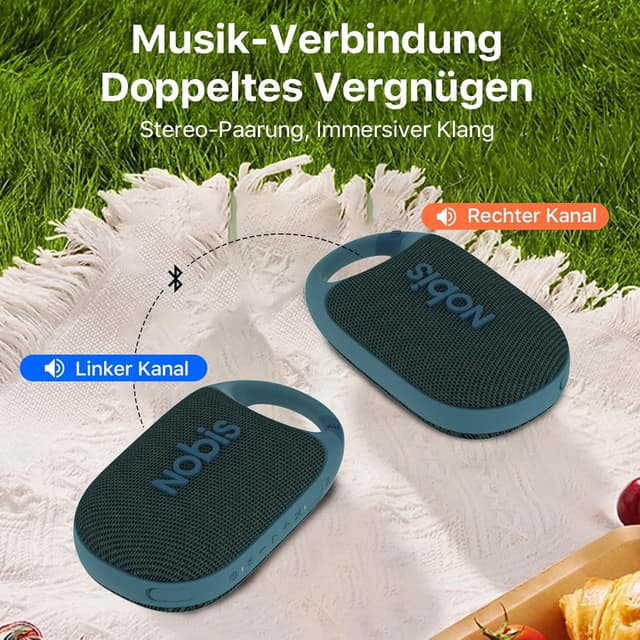 Thumbnail 6 de NOBIS Clip N1 Tragbarer Bluetooth Lautsprecher 24 Stunden