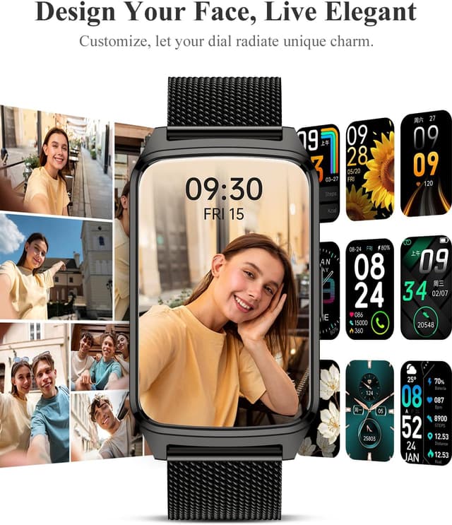 Detalle de paybay Fitness Tracker Watch (IP68) with Step Counter, Sleep Monitor & 110+ Sports