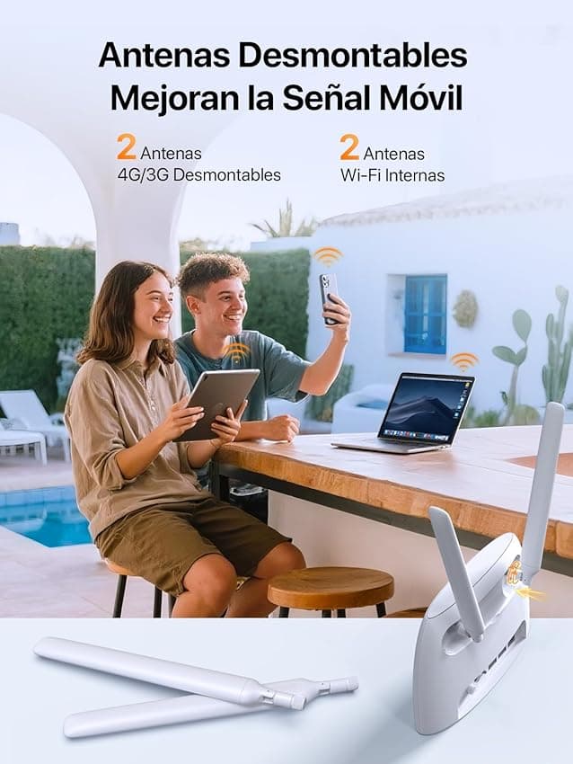 Thumbnail 6 de Tenda 4G06 Router 4G VoLTE 📶 Conecta 32 Dispositivos