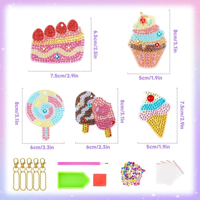 Detalle 2 de Diamond Arts & Crafts Kits for Girls 7–12 🎨