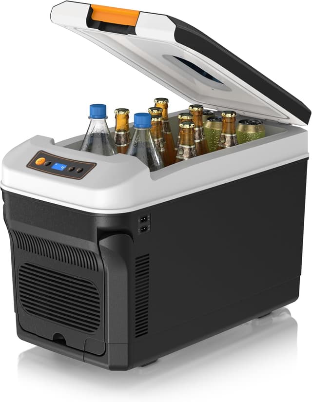 Detalle 2 de Brandson elektrische Kühlbox 32 Liter (Thermobox) 12V/230V – kühlt bis -18 °C, heizt bis 65 °C