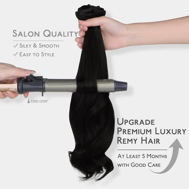 Thumbnail 5 de WENNALIFE Invisi Edge 14" 130g Clip-In Hair Extensions 💇♀