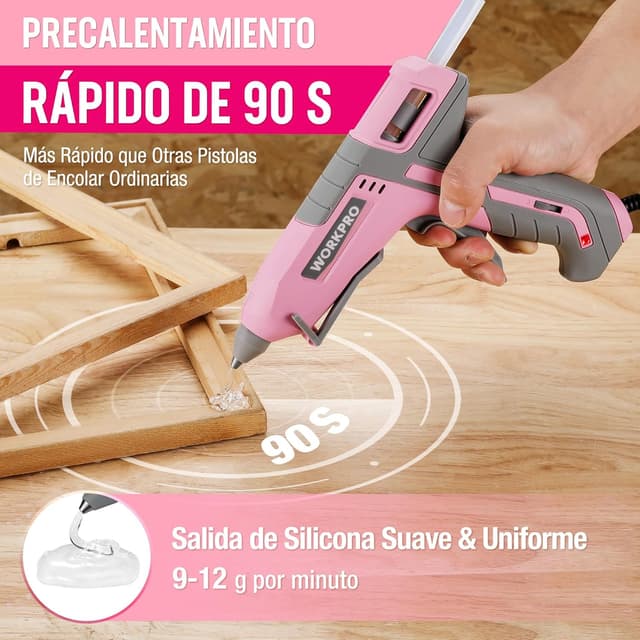 Thumbnail 4 de WORKPRO Psitola de Silicona Caliente 60/100W