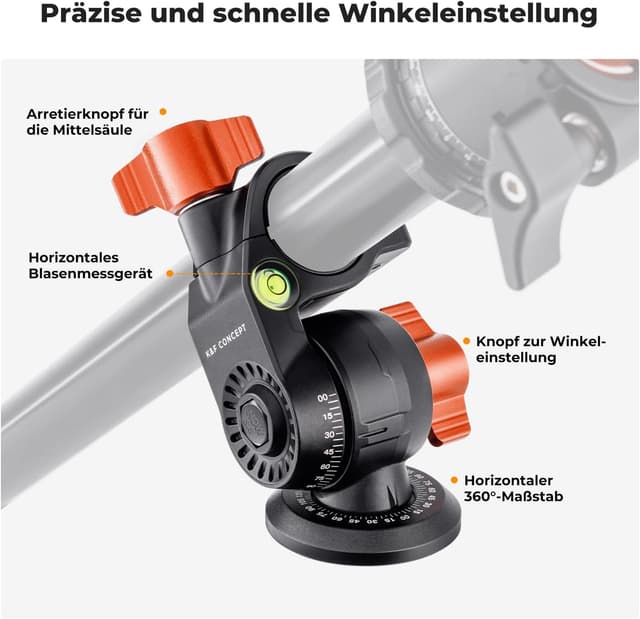 Detalle de K&F CONCEPT O234A1 Kamerastativ 1,95 m