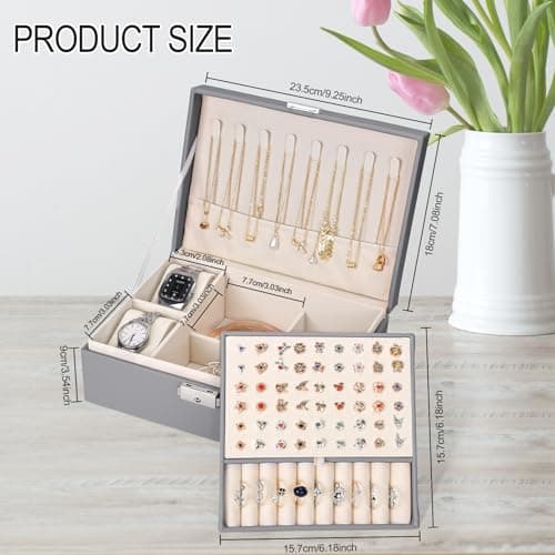 Detalle 1 de Sofore joyero de viaje 2 capas