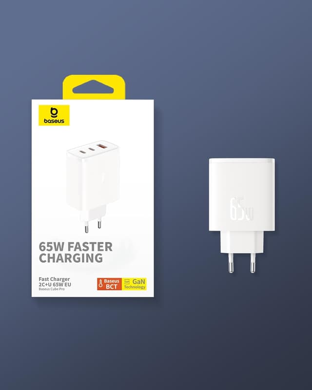 Thumbnail 7 de Baseus 65W Cargador USB C GAN Rápido Multipuerto ⚡