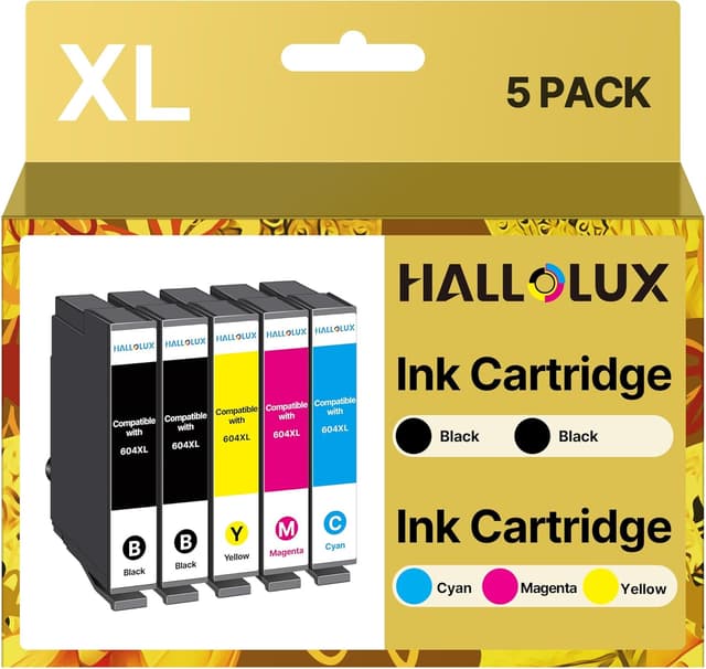 Detalle de HALLOLUX 604XL Patronen 5er Pack Epson