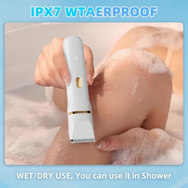 Detalle 2 de Rasuradora 5 en 1 para Mujer, cuerpo/rostro 🪒 IPX7