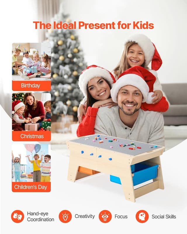 Thumbnail 5 de VEVOR Table d'Activités 200 blocs