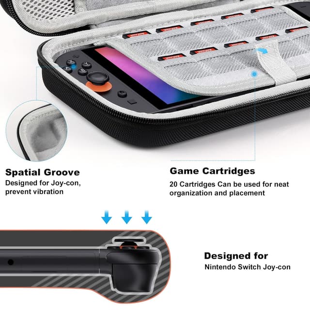 Thumbnail 3 de Lmcpa Tasche für Nintendo Switch 2 – Reisetasche mit 20 Slots