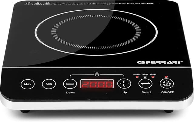 Detalle de G3 Ferrari G10061 Placa de Inducción 2000W con Pantalla Digital