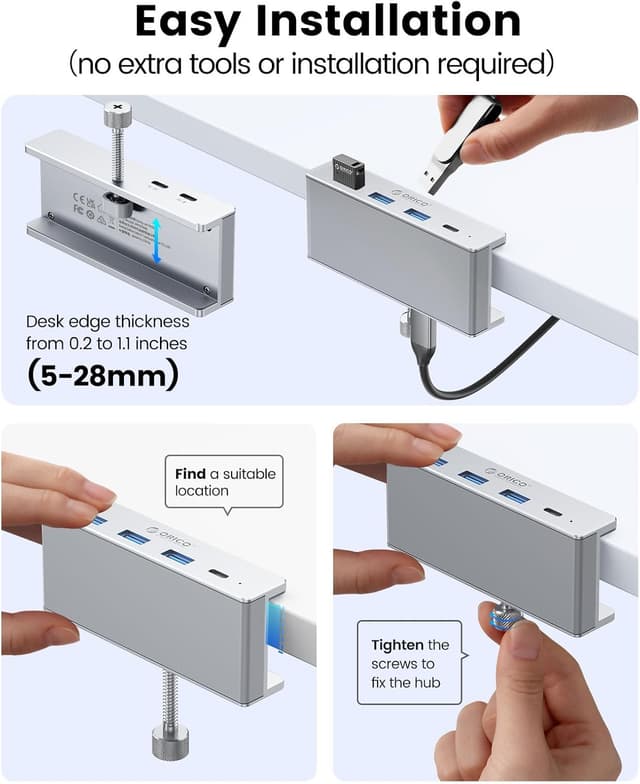 Thumbnail 4 de ORICO Hub USB 3.0 con 4 puertos y cable de 1m
