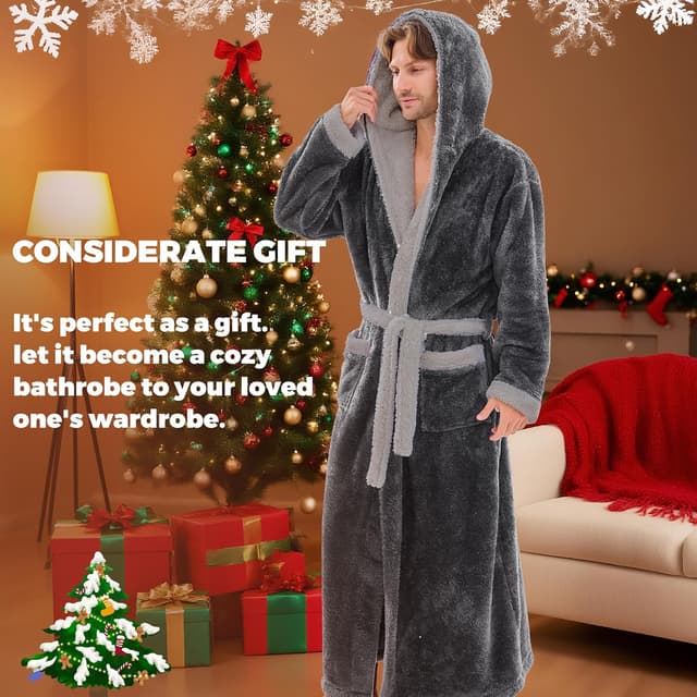 Thumbnail 4 de PJGGZ Full-Length Men’s Plush Bathrobe 1XL
