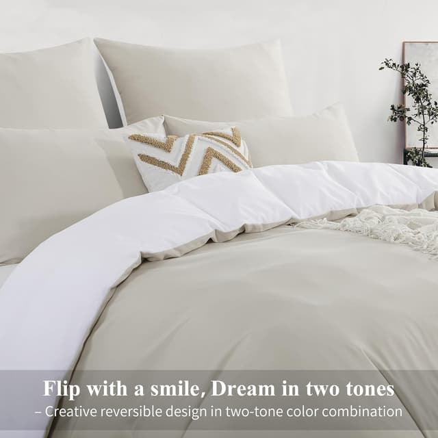 Detalle 2 de Aisbo Double Duvet Cover Set 50x75cm reversible bedding