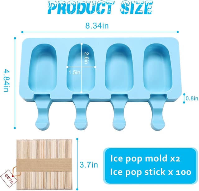 Detalle 2 de Sinnsally Eisformen Silikon 25x14 cm