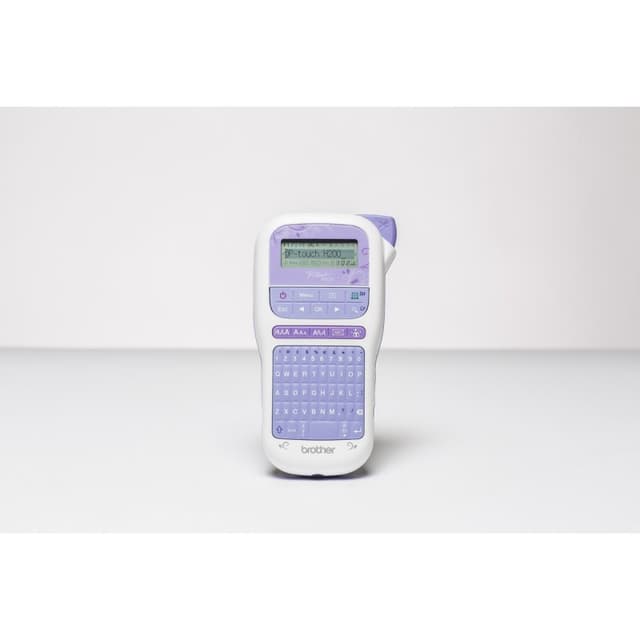 Detalle de Brother PT-H200 Rotuladora electrónica lavanda/ blanca 12 mm
