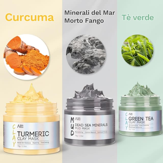 Detalle de ANAiRUi Maschera Viso Curcuma 210 g