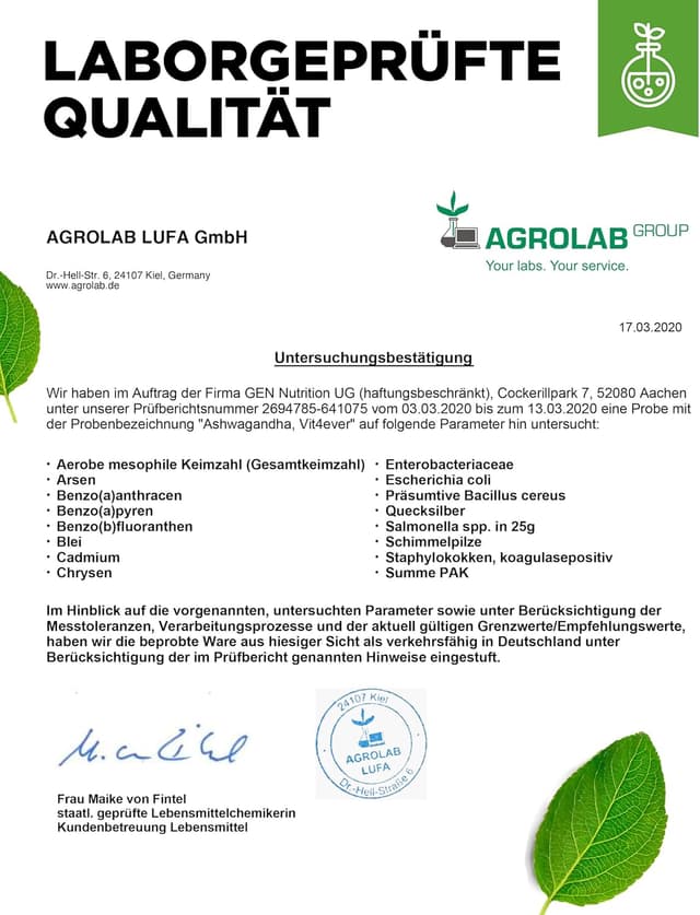 Thumbnail 6 de vit4ever Bio Ashwagandha Wurzel Pulver (Withania somnifera), 600 g – vegan