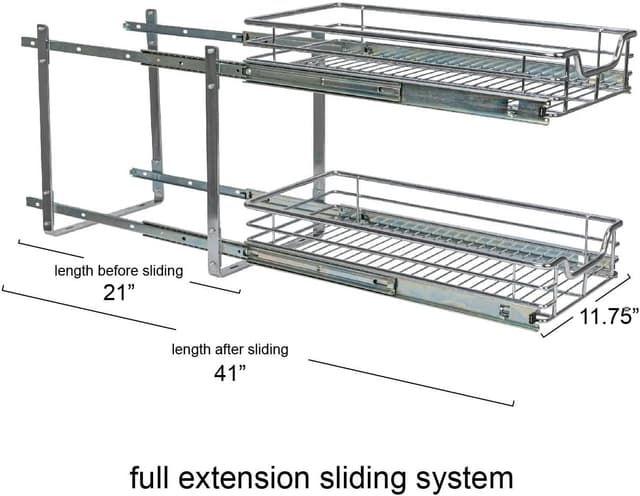 Thumbnail 5 de Household Essentials Glidez Chrome Pull-Out Organizer