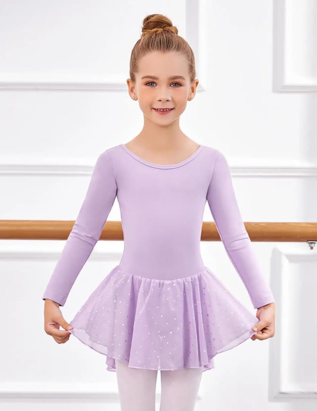 Detalle 2 de Arshiner Robe de ballet manches longues 2-10 ans đ©°
