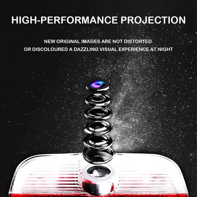 Detalle de Krewua 4 pcs Car Door Lights – plug-and-play entrance logo puddle lights for selected Mercedes classes