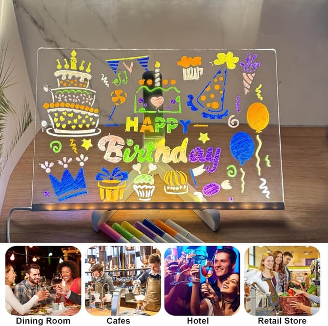 Thumbnail 5 de Tablero acrílico luminoso LED 30x20 cm