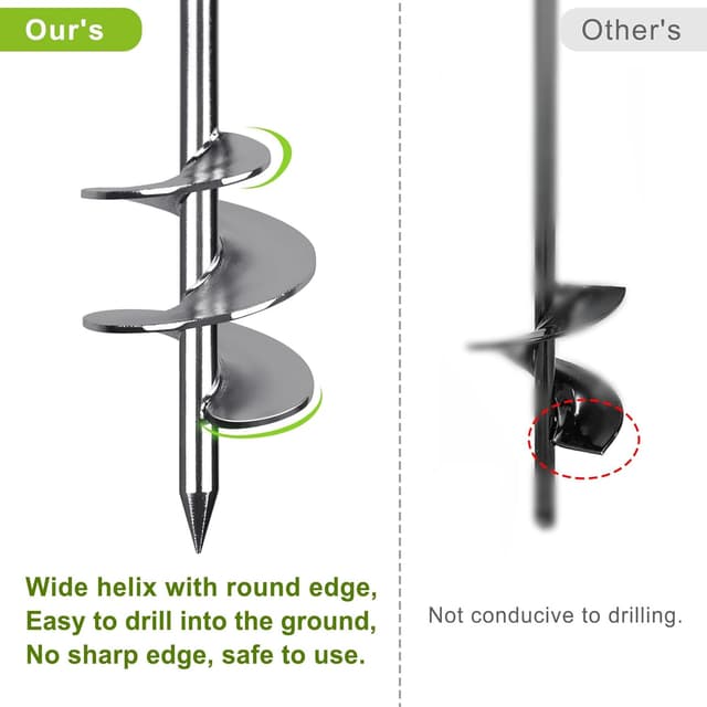 Detalle 2 de Insaga Bodenanker / Erdanker 61 cm Heavy-Duty mit fester Schlaufe – zum Ein- bzw. Festschrauben