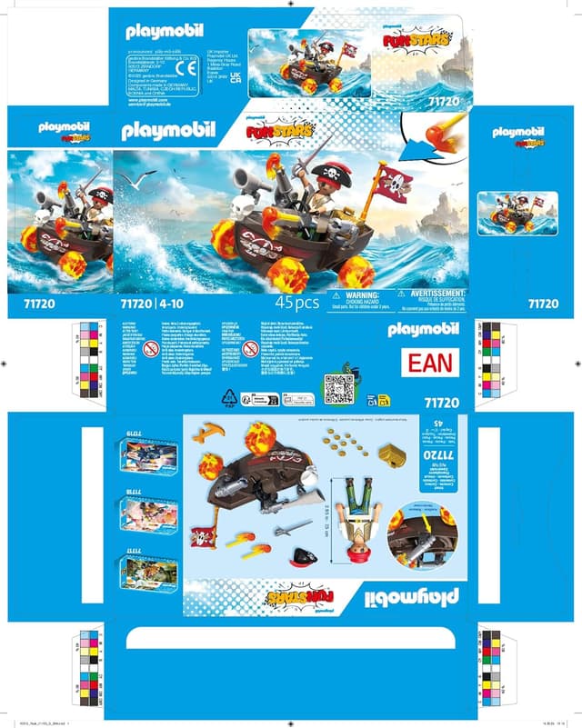 Thumbnail 6 de PLAYMOBIL Rasendes Piratenboot ab 4