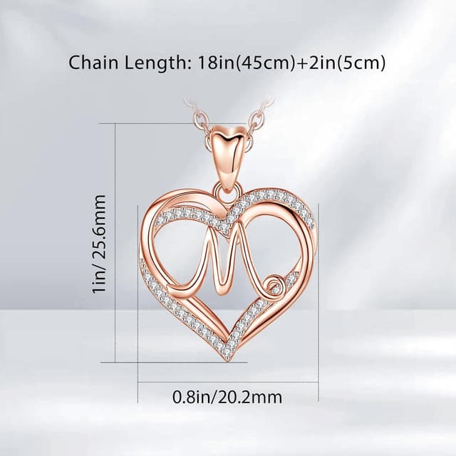 Detalle 2 de INFUSEU Collana cuore con lettera A