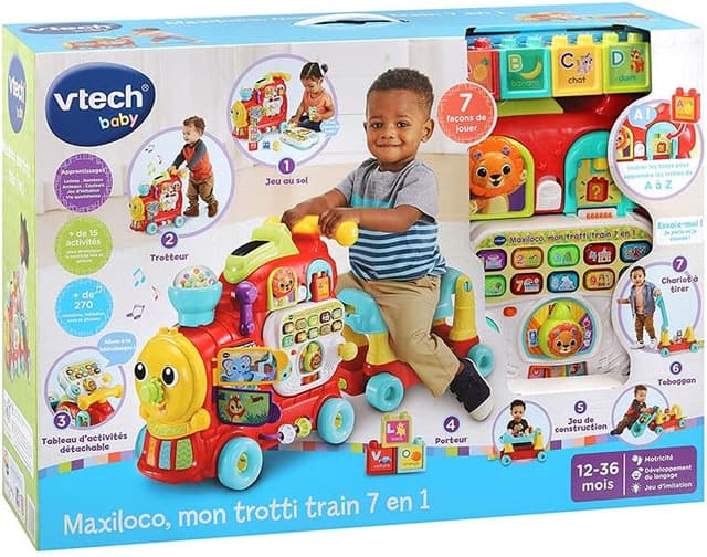 Detalle 2 de VTech Maxiloco Mon Trotti Train 7 en 1
