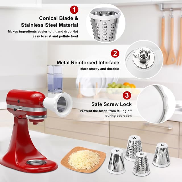 Thumbnail 2 de Cheese Grater Slicer for KitchenAid ⚙