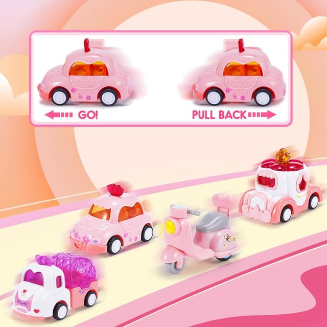 Detalle 2 de EUTOYZ unicorn toy car trailer set