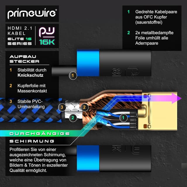 Detalle de CSL-Computer CSL 16k HDMI Kabel 2 m