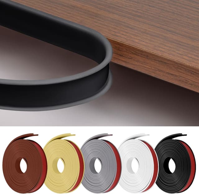 Detalle de Flintronic U-Shape Flexible Furniture Edge Banding (TPE), self-adhesive edge trim tape, 5m